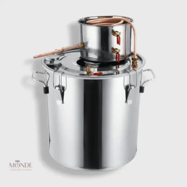 alambic-en-cuivre-6-20l-chaudiere-en-acier-inoxydable-1 Alambic en cuivre 6-20L pour distillation artisanale