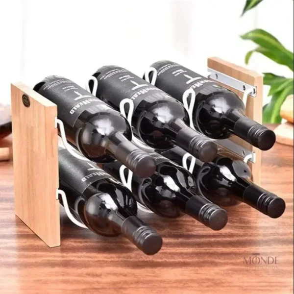 Rangement compact pour bouteilles, idéal pour petits espaces