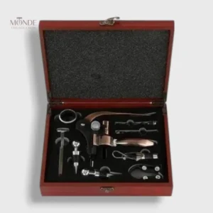 Coffret Tire-bouchon Professionnel en Bois Bronze