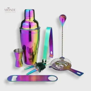 Coffret Cocktail Coloré avec accessoires pour préparer des boissons