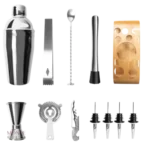 Outils et ingrédients pour mixologie à domicile avec Coffret Cocktail
