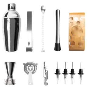 Outils et ingrédients pour mixologie à domicile avec Coffret Cocktail