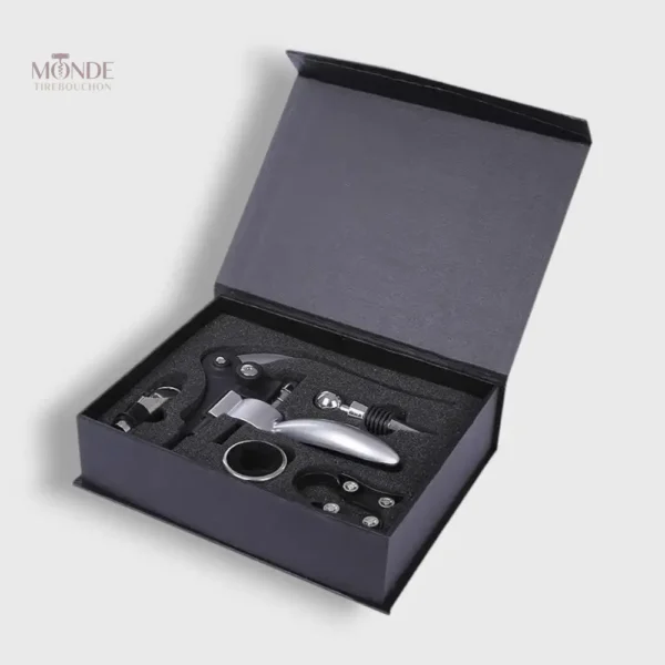Coffret Noir Tire-bouchon Professionnel