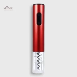 Coffret tire-bouchon électrique rouge pour ouvrir facilement les bouteilles