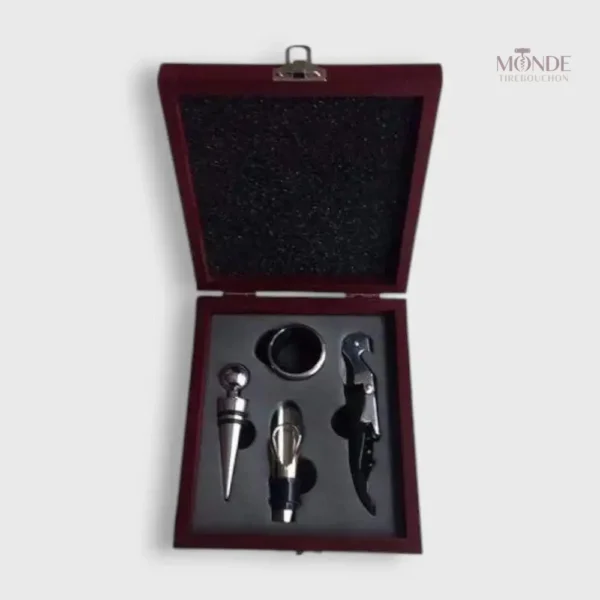 Coffret Tire-bouchon en bois élégante et pratique