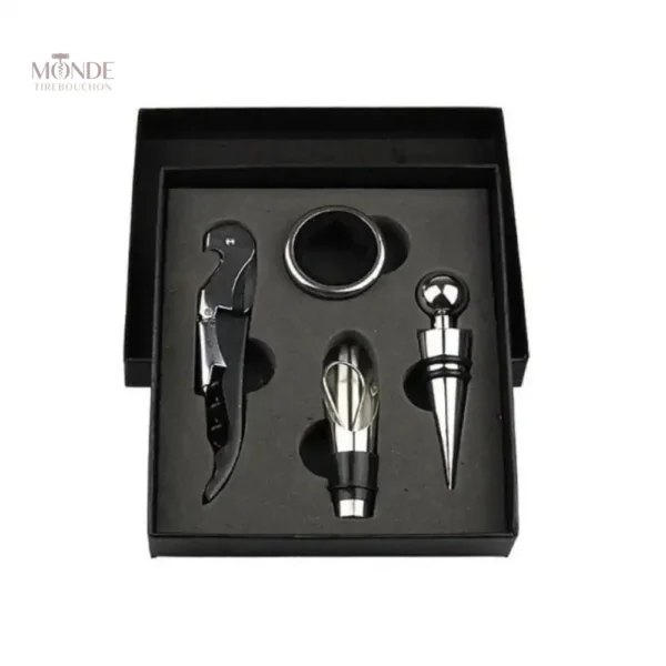 Accessoire en noir pour ouvrir bouteilles avec style