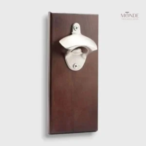 Décapsuleur mural magnétique en bois design fonctionnel