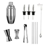 Accessoires de mixologie blancs pour cocktails à la maison