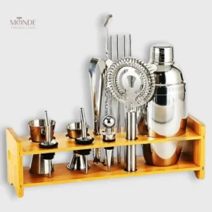 Kit Cocktail en bois pour préparer des boissons maison