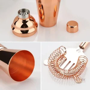 Élégant kit de cocktail en cuivre pour préparations maison