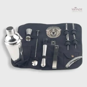 Kit Cocktail Noir - Sac pour préparer des boissons élégantes