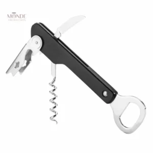 Accessoire de bar noir pour ouvrir les bouteilles de limonade facilement