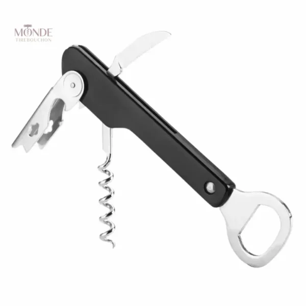 Accessoire de bar noir pour ouvrir les bouteilles de limonade facilement