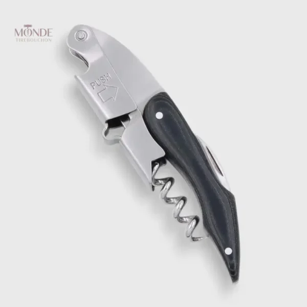 Limonadier Micarta élégant en acier inoxydable