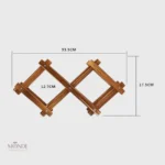 Porte-bouteille en bois compact, élégant et pratique