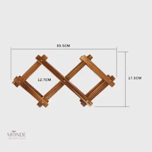 Porte-bouteille en bois compact, élégant et pratique