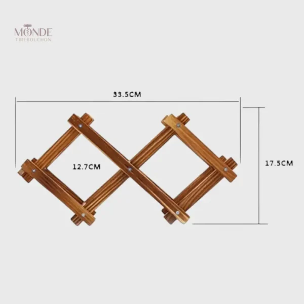 Porte-bouteille en bois, design compact pour les amateurs de vin