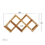 Support à bouteilles en bois design pour une présentation raffinée