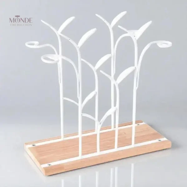 Porte-bouteille de vin et verre au design élégant