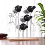 Support à vin avec emplacement pour un verre
