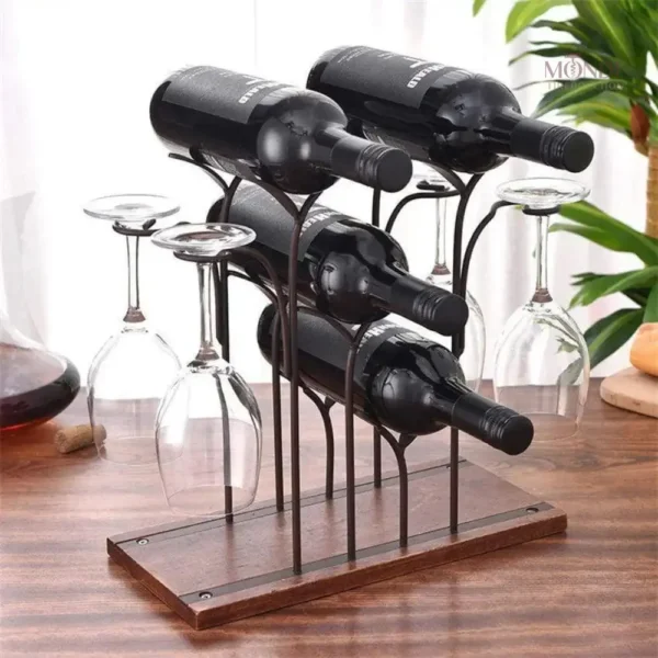Support à vin pratique pour soirées conviviales