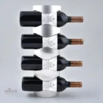 Porte-bouteille de vin en métal élégant et moderne
