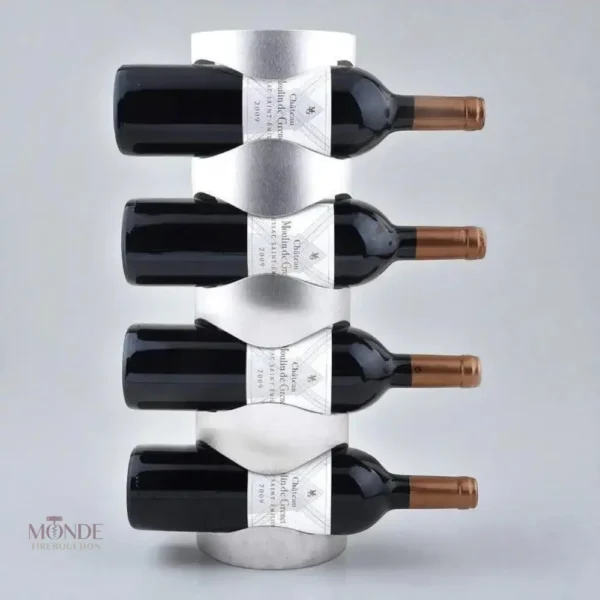 porte-bouteille-de-vin-etagere-metal-1 Porte-bouteille de vin en métal élégant et moderne