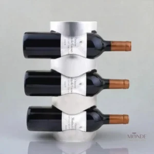 Étagère porte-bouteille en métal pour un rangement stylé