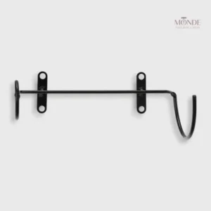 Porte-bouteille mural noir pour une décoration moderne