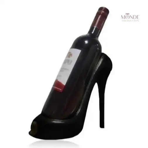 porte-bouteille-de-vin-talon-noir-1 Porte-bouteille de vin Talon noir élégant pour la maison