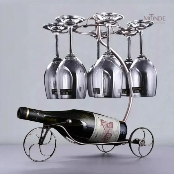 porte-bouteille-de-vin-tricycle-bronze-1 Porte-bouteille de vin tricycle en bronze élégant