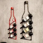 Support mural pour bouteilles de vin élégant