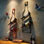 Rangement mural pour bouteilles de vin pratique
