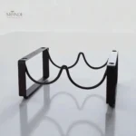 Porte-bouteille de vin design élégant en étagère fonctionnelle