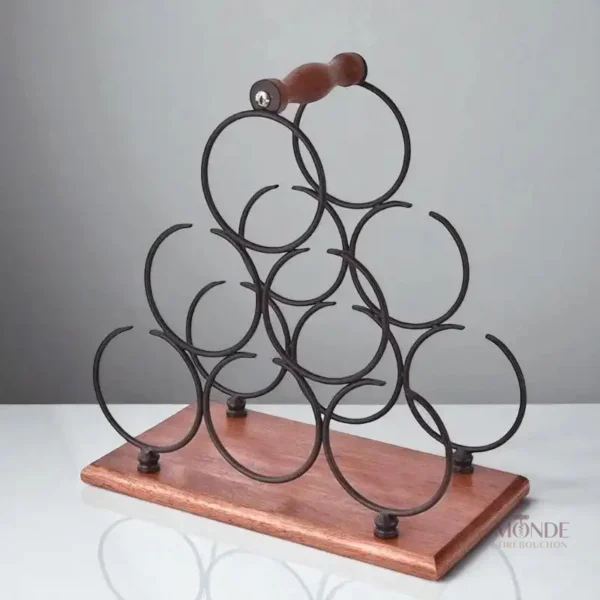 Support à vin pratique pour un rangement organisé