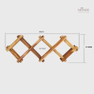 Porte-bouteille en bois pour une présentation chic du vin