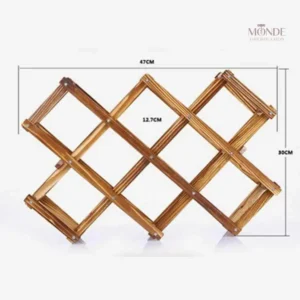 Range bouteille en bois pour un stockage organisé et esthétique