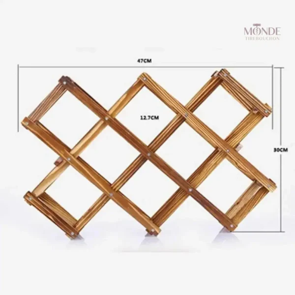 Range bouteille en bois pour un stockage organisé et esthétique