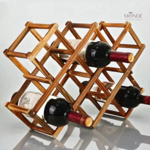 range-bouteille-vin-bois-1 Range bouteille en bois pour présentation élégante du vin