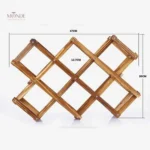 Porte-bouteille en bois design, idéal pour la conservation du vin