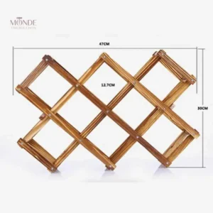 Porte-bouteille en bois design, idéal pour la conservation du vin
