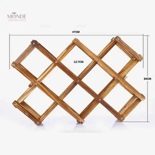 Porte-bouteille en bois design, idéal pour la conservation du vin