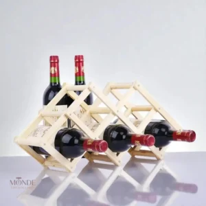 Rangement bouteille de vin en bois élégant et pratique