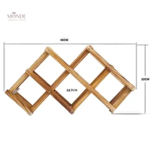 Porte-bouteille en bois pour un rangement stylé et fonctionnel
