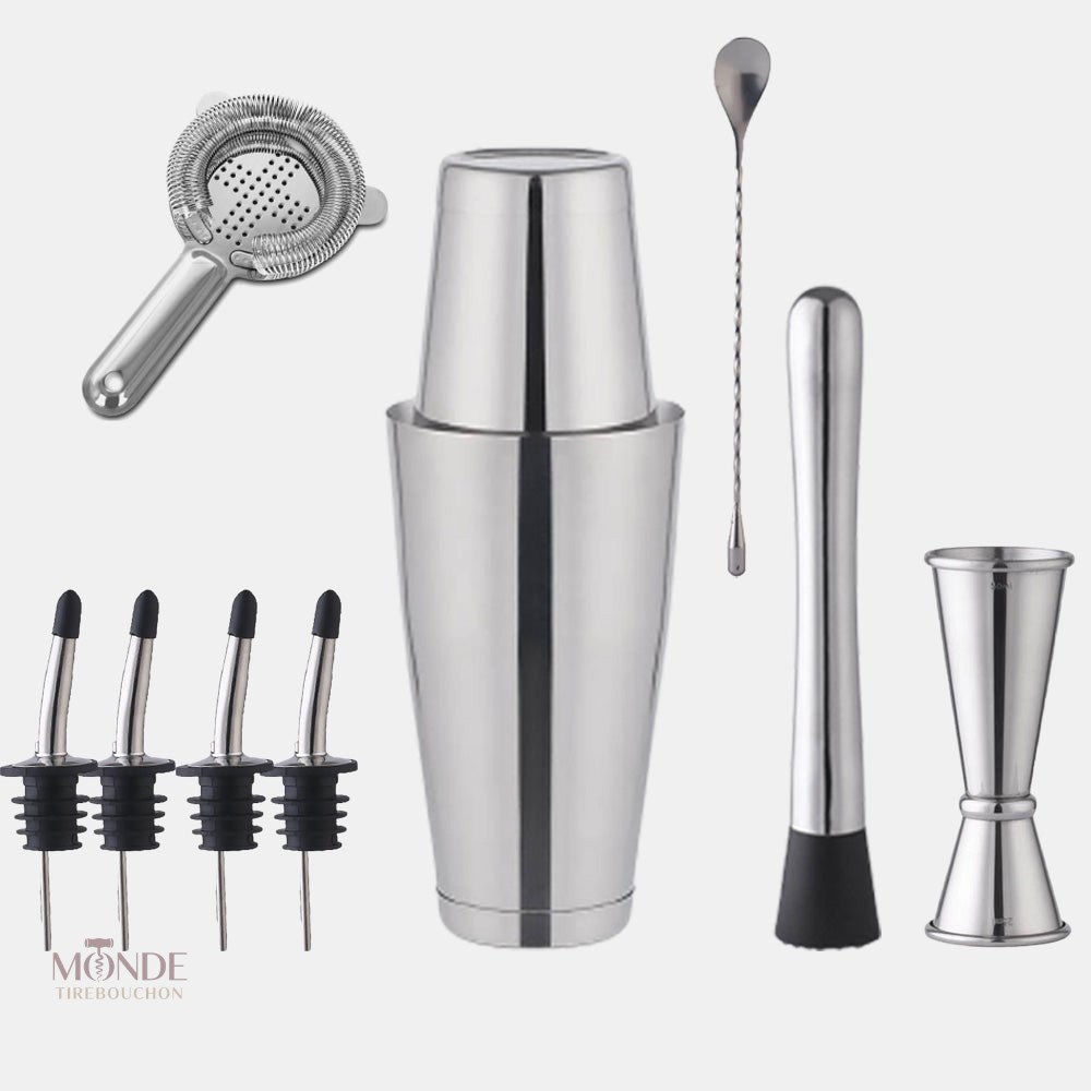 Set Cocktail Barman pour préparer des boissons maison