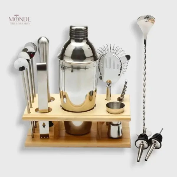 set-cocktail-bois-1 Set Cocktail Bois élégant pour préparer des boissons rafraîchissantes