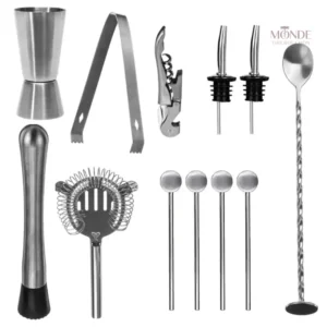 Kit Cocktail en bois, parfait pour mixologie à domicile