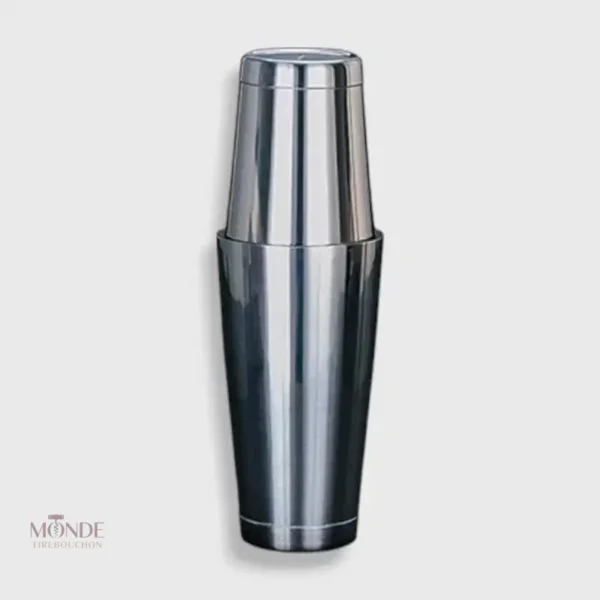 shaker-boston-argent-1 Shaker cocktail Boston argenté élégant pour mélanger boissons