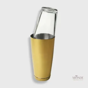 Shaker cocktail en verre de style Boston