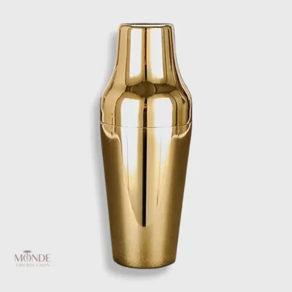 shaker-cocktail-design-dore-1 Shaker cocktail design doré élégant pour vos créations boissons